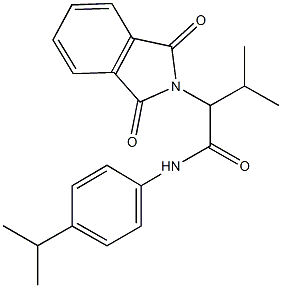 2-(1,3-dioxo-1,3-dihydro-2H-isoindol-2-yl)-N-(4-isopropylphenyl)-3-methylbutanamide Struktur