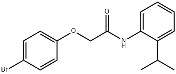 2-(4-bromophenoxy)-N-(2-isopropylphenyl)acetamide Struktur