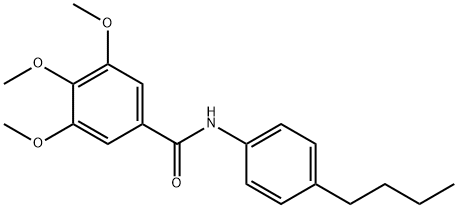 N-(4-butylphenyl)-3,4,5-trimethoxybenzamide Struktur