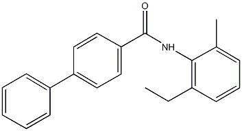 N-(2-ethyl-6-methylphenyl)[1,1'-biphenyl]-4-carboxamide Struktur