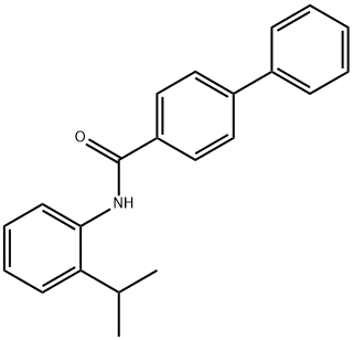 N-(2-isopropylphenyl)[1,1'-biphenyl]-4-carboxamide Struktur