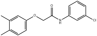 N-(3-chlorophenyl)-2-(3,4-dimethylphenoxy)acetamide Struktur