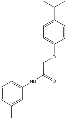 2-(4-isopropylphenoxy)-N-(3-methylphenyl)acetamide Struktur