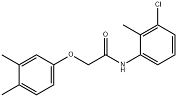 N-(3-chloro-2-methylphenyl)-2-(3,4-dimethylphenoxy)acetamide Struktur