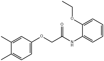 2-(3,4-dimethylphenoxy)-N-(2-ethoxyphenyl)acetamide Struktur