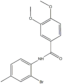 N-(2-bromo-4-methylphenyl)-3,4-dimethoxybenzamide Struktur