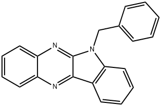 6-benzyl-6H-indolo[2,3-b]quinoxaline Struktur