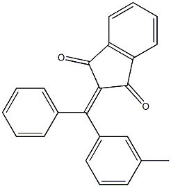 2-[(3-methylphenyl)(phenyl)methylene]-1H-indene-1,3(2H)-dione Struktur