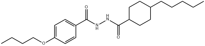 4-butoxy-N'-[(4-pentylcyclohexyl)carbonyl]benzohydrazide Struktur