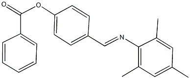 4-[(mesitylimino)methyl]phenyl benzoate Struktur