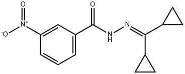 N'-(dicyclopropylmethylene)-3-nitrobenzohydrazide Struktur