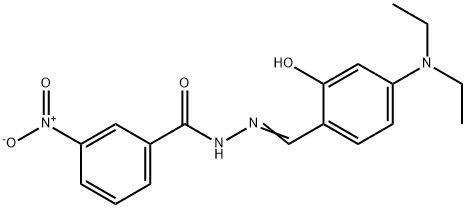 N'-[4-(diethylamino)-2-hydroxybenzylidene]-3-nitrobenzohydrazide Struktur