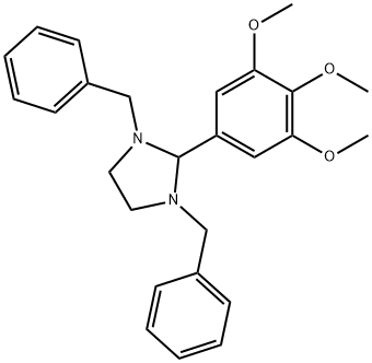 1,3-dibenzyl-2-(3,4,5-trimethoxyphenyl)imidazolidine Struktur