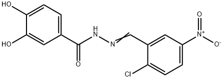 N'-{2-chloro-5-nitrobenzylidene}-3,4-dihydroxybenzohydrazide Struktur