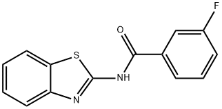 N-(1,3-benzothiazol-2-yl)-3-fluorobenzamide Struktur