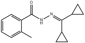 N'-(dicyclopropylmethylene)-2-methylbenzohydrazide Struktur