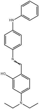 2-{[(4-anilinophenyl)imino]methyl}-5-(diethylamino)phenol Struktur