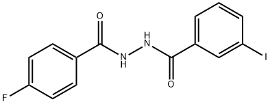 N'-(4-fluorobenzoyl)-3-iodobenzohydrazide Struktur