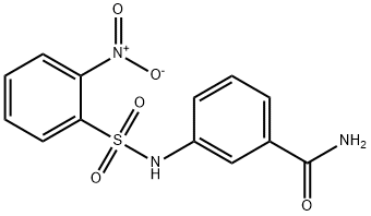 3-[({2-nitrophenyl}sulfonyl)amino]benzamide Struktur