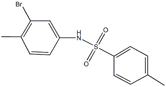 N-(3-bromo-4-methylphenyl)-4-methylbenzenesulfonamide Struktur