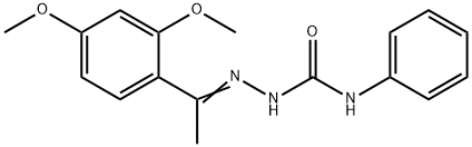 1-(2,4-dimethoxyphenyl)ethanone N-phenylsemicarbazone Struktur