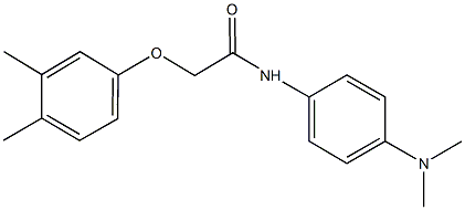 N-[4-(dimethylamino)phenyl]-2-(3,4-dimethylphenoxy)acetamide Struktur