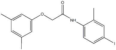 2-(3,5-dimethylphenoxy)-N-(4-iodo-2-methylphenyl)acetamide Struktur