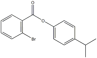 4-isopropylphenyl 2-bromobenzoate Struktur