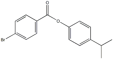 4-(1-methylethyl)phenyl 4-bromobenzoate Struktur