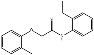 N-(2-ethylphenyl)-2-(2-methylphenoxy)acetamide Struktur