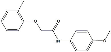 N-(4-methoxyphenyl)-2-(2-methylphenoxy)acetamide Struktur