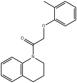 1-[(2-methylphenoxy)acetyl]-1,2,3,4-tetrahydroquinoline Structure