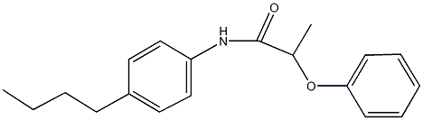 N-(4-butylphenyl)-2-phenoxypropanamide Struktur