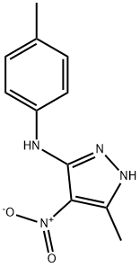 4-nitro-3-methyl-5-(4-toluidino)-1H-pyrazole Struktur