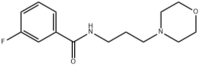 3-fluoro-N-[3-(4-morpholinyl)propyl]benzamide Struktur