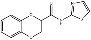 N-(1,3-thiazol-2-yl)-2,3-dihydro-1,4-benzodioxine-2-carboxamide Struktur