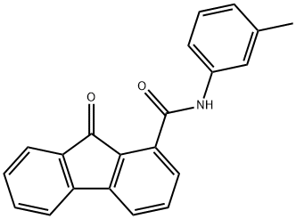 N-(3-methylphenyl)-9-oxo-9H-fluorene-1-carboxamide Struktur