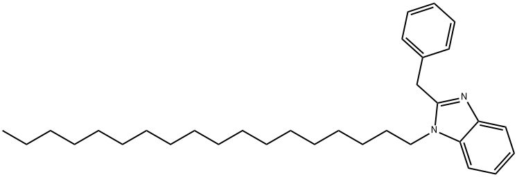 1-octadecyl-2-(phenylmethyl)-1H-benzimidazole Struktur