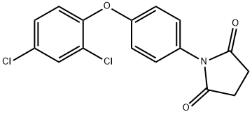 1-[4-(2,4-dichlorophenoxy)phenyl]pyrrolidine-2,5-dione Struktur