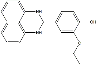 4-(2,3-dihydro-1H-perimidin-2-yl)-2-ethoxyphenol Struktur