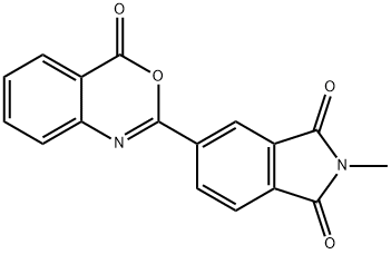 2-methyl-5-(4-oxo-4H-3,1-benzoxazin-2-yl)-1H-isoindole-1,3(2H)-dione Struktur