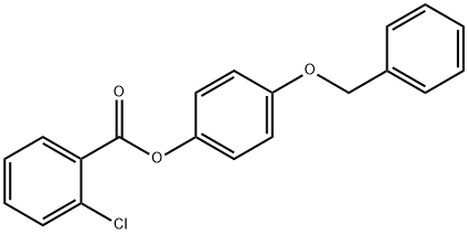 4-(benzyloxy)phenyl 2-chlorobenzoate Struktur