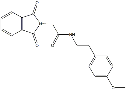 2-(1,3-dioxo-1,3-dihydro-2H-isoindol-2-yl)-N-[2-(4-methoxyphenyl)ethyl]acetamide Struktur