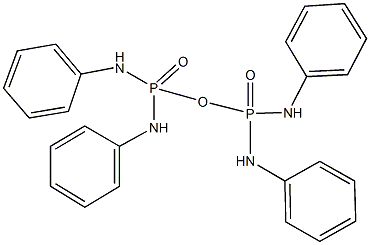 N,N',N'',N'''-tetraphenyldiphosphoric tetraamide Struktur