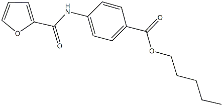 pentyl 4-(2-furoylamino)benzoate Struktur