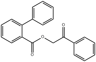 2-oxo-2-phenylethyl [1,1'-biphenyl]-2-carboxylate Struktur