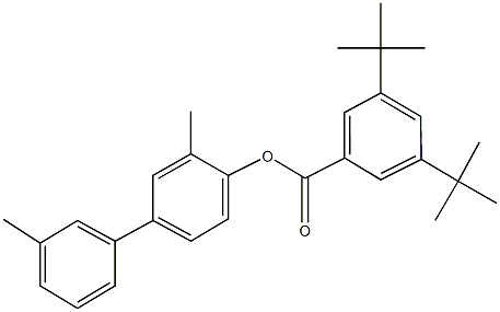 3,3'-dimethyl[1,1'-biphenyl]-4-yl 3,5-ditert-butylbenzoate Struktur