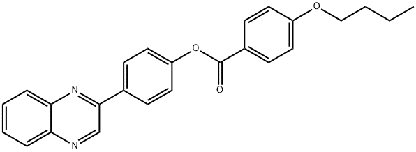 4-(2-quinoxalinyl)phenyl 4-butoxybenzoate Struktur