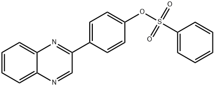 4-(2-quinoxalinyl)phenyl benzenesulfonate Struktur