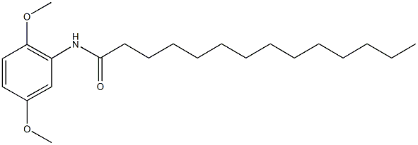 N-(2,5-dimethoxyphenyl)tetradecanamide Struktur